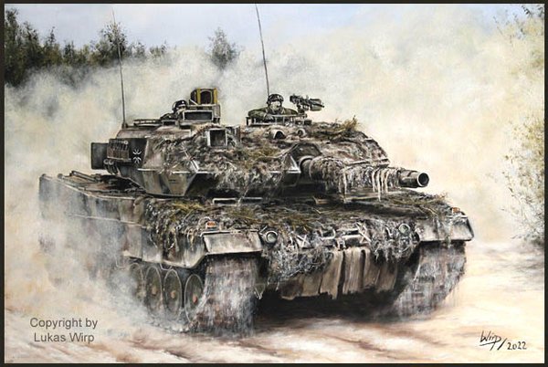 Bundeswehr Leopard 2 A6 im Manöver