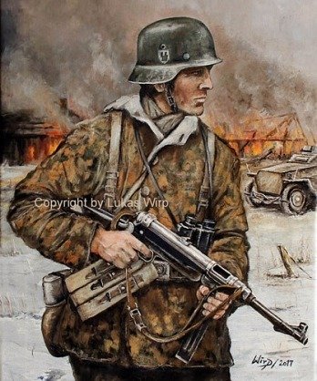 Hauptscharführer der Waffen SS Division Wiking im Kessel von Tscherkassy