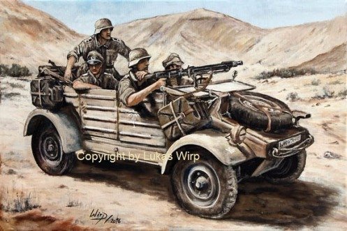 Kübelwagen der 10. Panzerdivision Afrika Korps