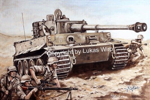 Tiger Panzer der schweren Panzerabteilung 501 Afrika Korps