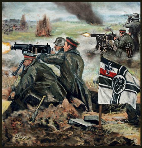 Das Deutsche Heer mit MG08 im Gefecht an der Westfront