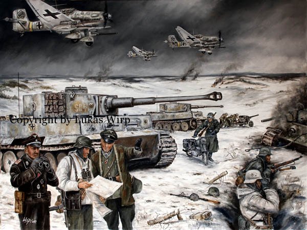 1. Waffen SS Panzerdivision Leibstandarte im Gefecht bei Kiew, 24. Januar 1944