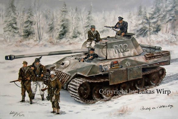 Ardennenoffensive - Panther V der SS Panzerdivision HJ