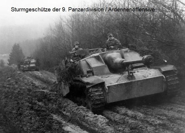 Deutsches Sturmgeschütz StuG III Ardennenoffensive
