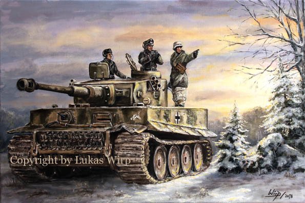 Tiger 1 Panzer der sPzAbtl 505 im Kampfraum Smolensk, Winter 43 / 44