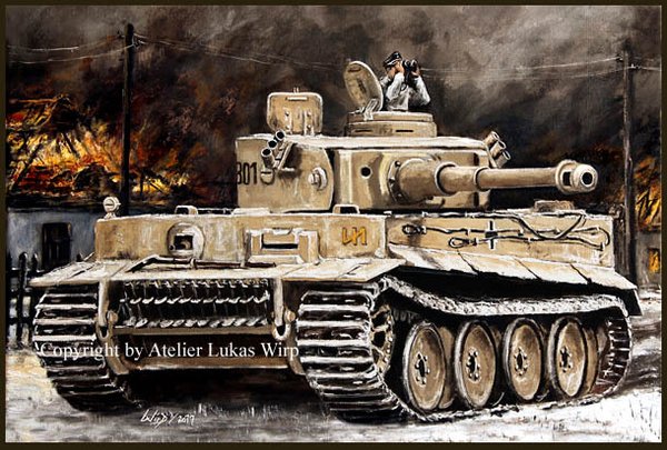 Tiger 1 Panzer der Division das Reich im Kampfraum Charkow Winter 1942 / 1943