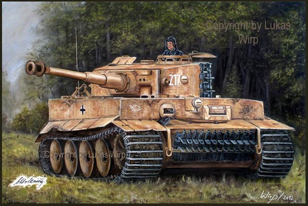 Tiger 1 Panzer von Otto Carius, Ritterkreuz mit Eichenlaub