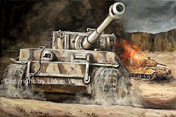 Tiger 1 Panzer des Deutschen Afrika Korps - Tunesien 1943