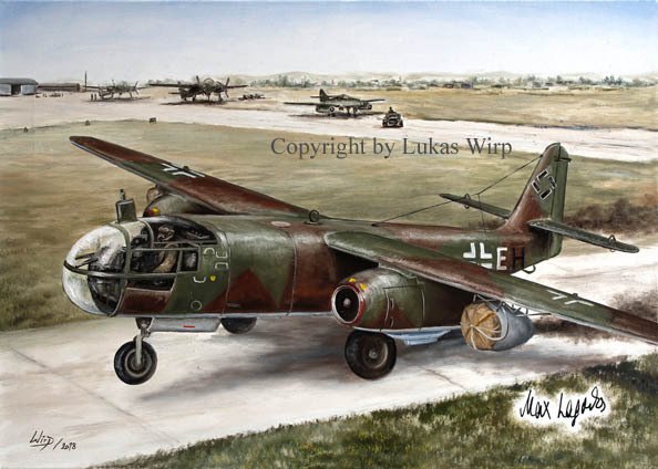 Arado 234 B Fernaufklärer beim Start