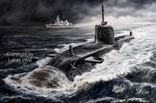 Royal Navy nuclear submarine HMS Astute