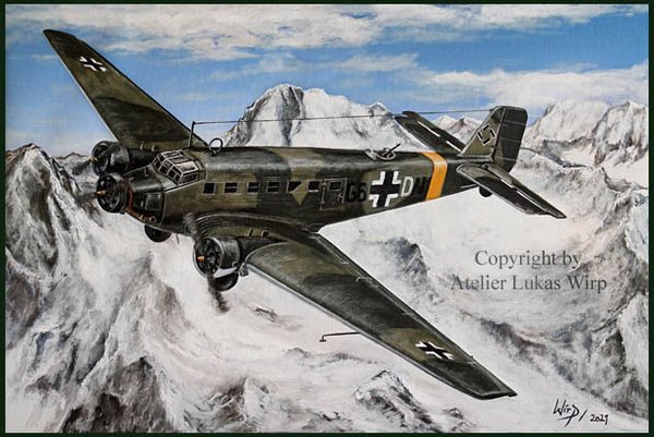 Junkers JU52 über dem Kaukasus
