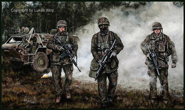 Motiv Serie: Bundeswehr Jäger, Panzergrenadiere und Infanterist der Zukunft