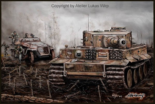 Tiger I Panzer im Angriff - Ritterkreuztraeger Otto Carius