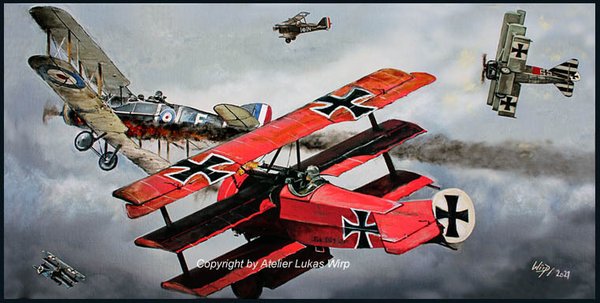 Der rote Baron von Richthofen - Jagdgeschwader 1 im Luftkampf