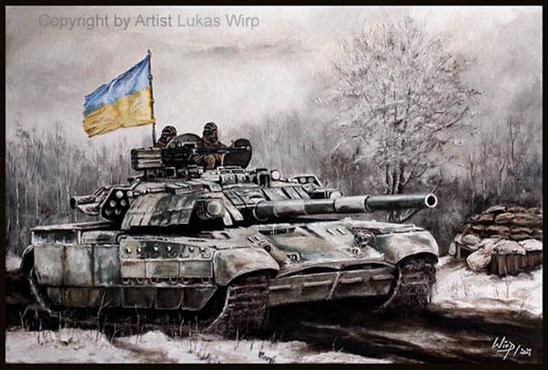Ukraine battle tank T84 Oplot in East Ukraine