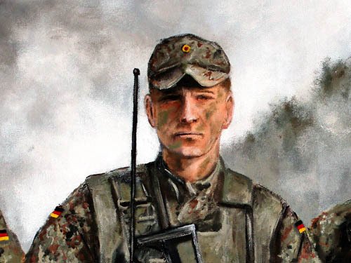 Bundeswehr Soldaten im Manöver - Heeres Infanterie