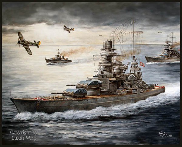 Schlachtschiff Scharnhorst, Kriegsmarine 2. Weltkrieg