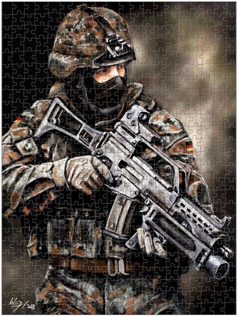 Puzzle - Bundeswehr Soldat mit G36