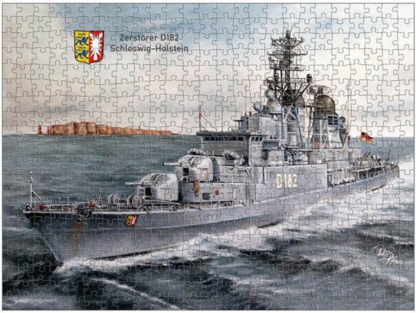 Puzzle Bundeswehr Zerstörer der Hamburg Klasse D181, D182, D183 und D184